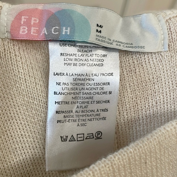 Free People  Beach Cream Freya Pants - Picture 2 of 6